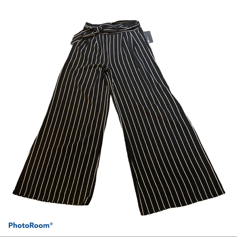 Striped Wide Leg Pants Size Large